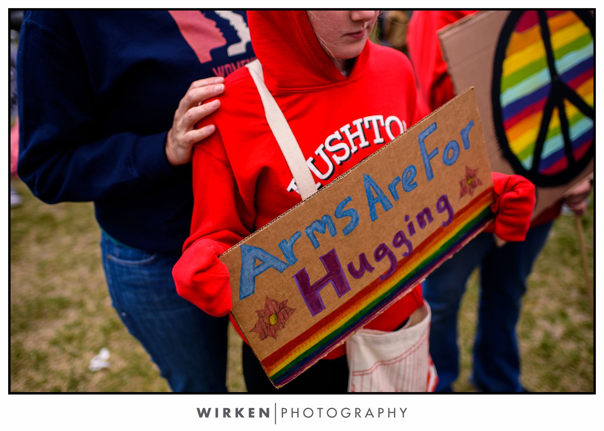 March for our Lives Kansas City. Arms are for hugging.