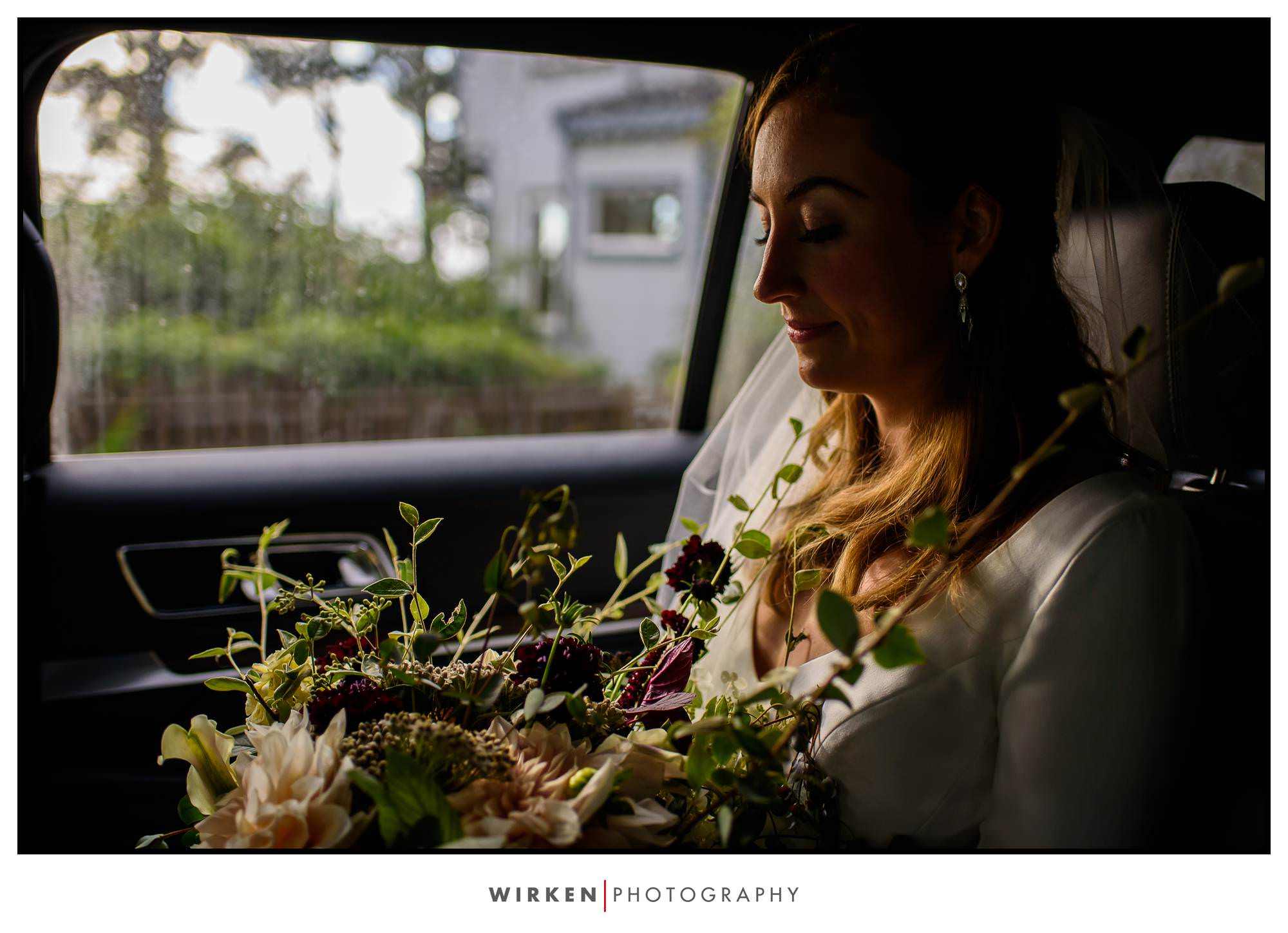 Bride at Wedding Rock in Trinidad, California