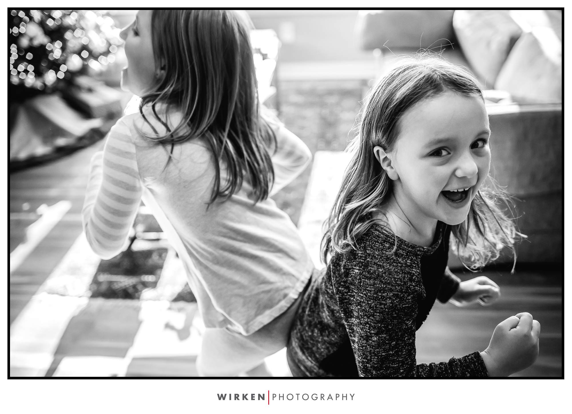 Normal day session in Kansas City. Sisters dancing together.